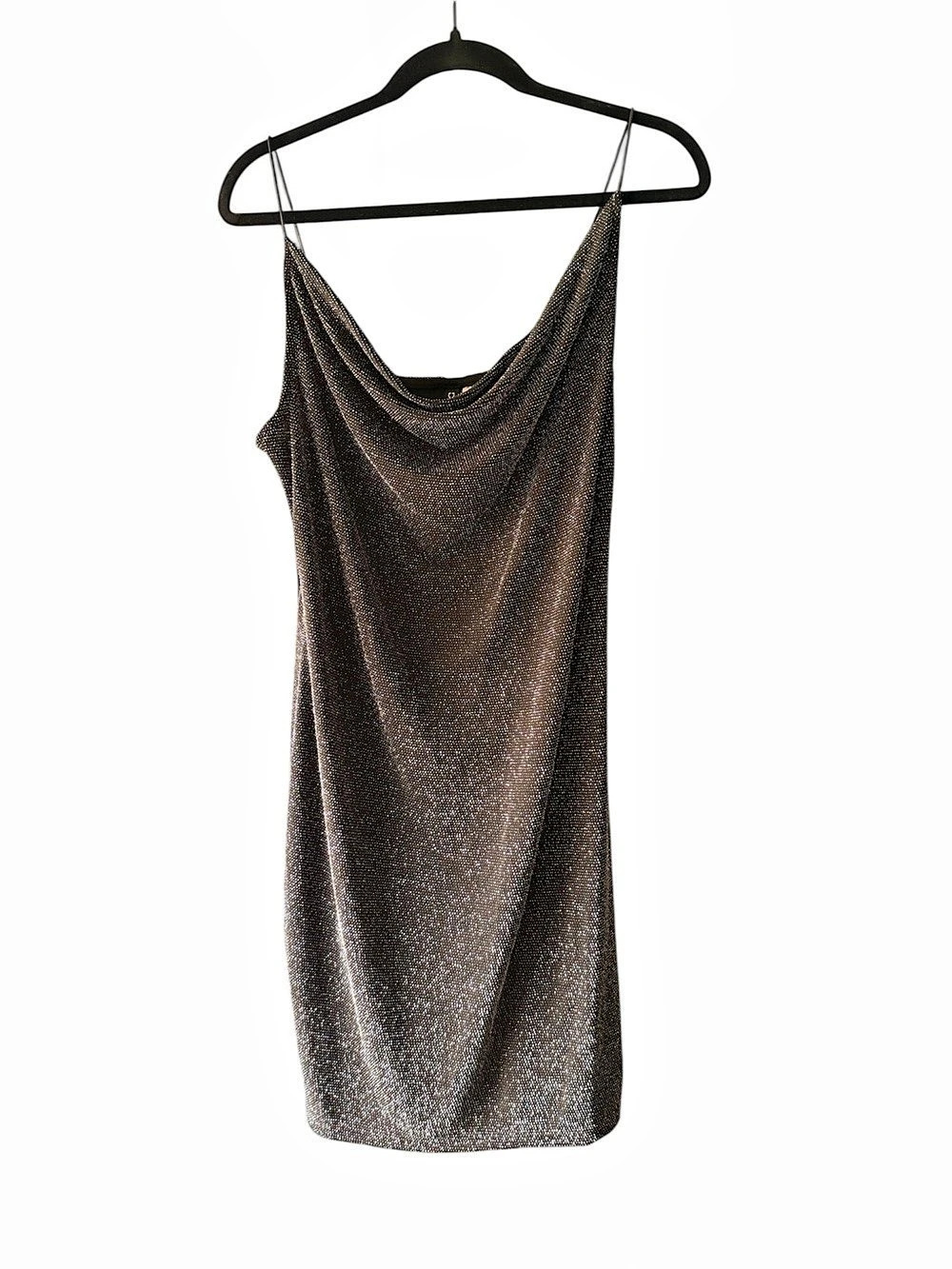 H&M Metallic Mini Dress Size Medium NWT New NYE Sparkly